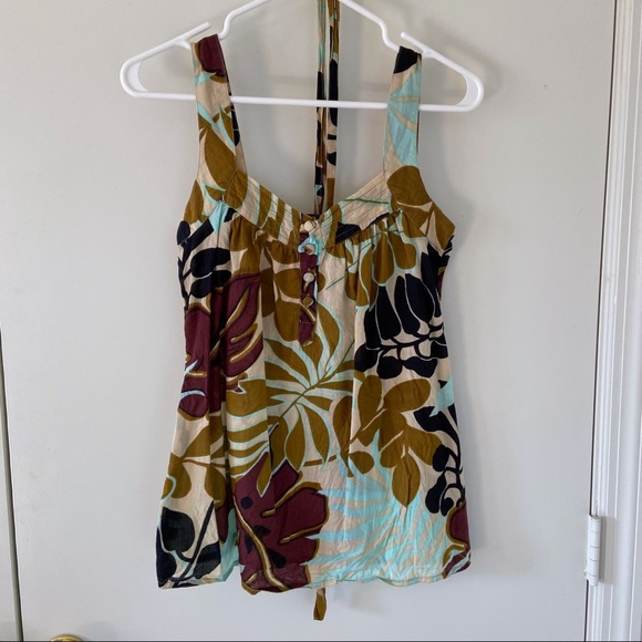 Mim Tank Top from France, Jungle Botanical Print Size S - Picture 4 of 8